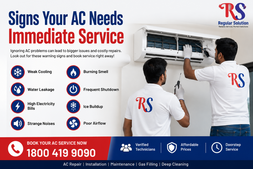 Signs Your AC Needs Immediate Service