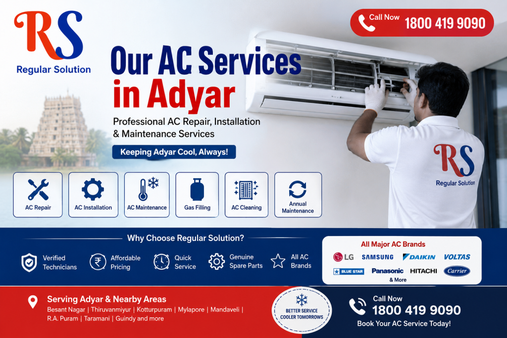 Our AC Services in Adyar