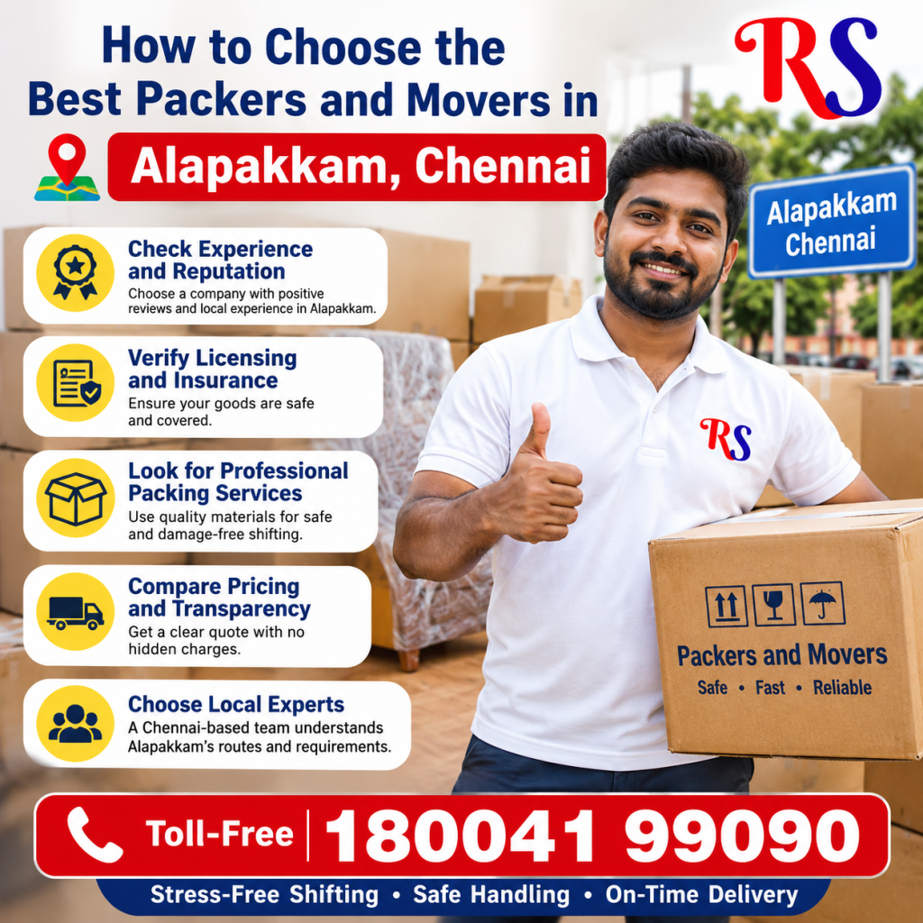 Our Packers and Movers Services in Alapakkam