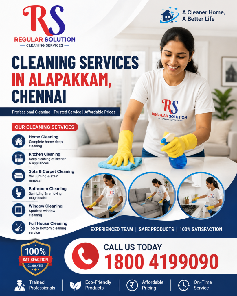 Cleaning Services in Alapakkam, Chennai