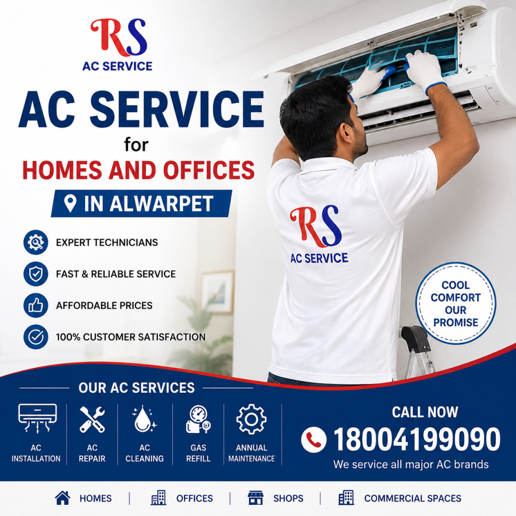 AC Service for Homes and Offices in Alwarpet